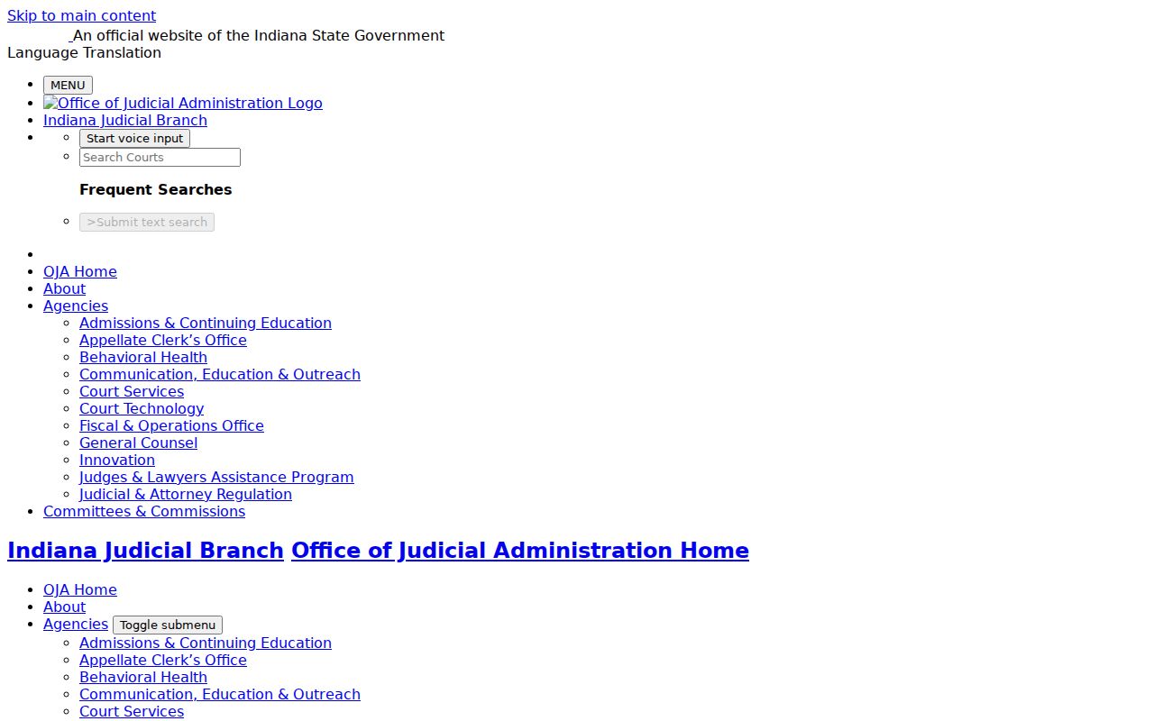 Indiana Supervised Release System information for Marion criminal cases